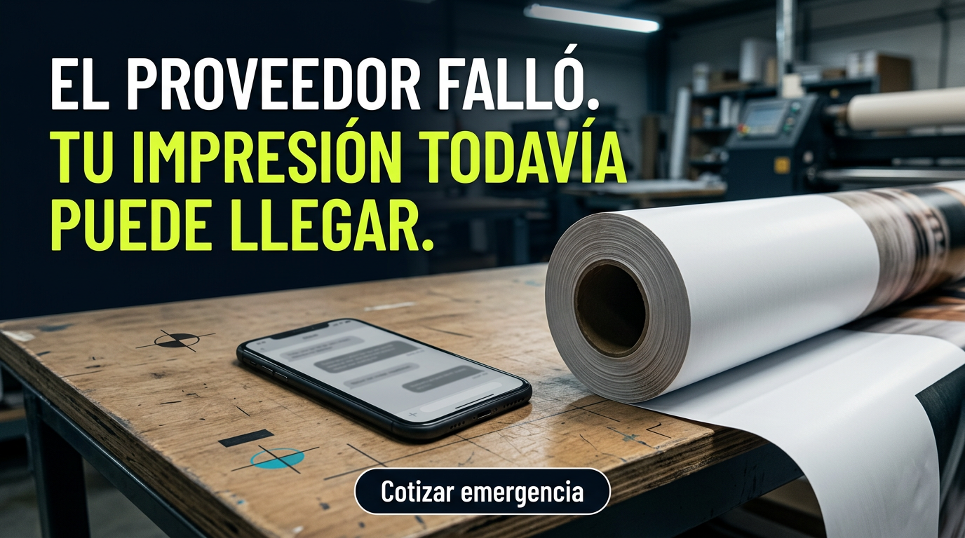 Un proveedor falló, pero la impresión todavía puede llegar a tiempo